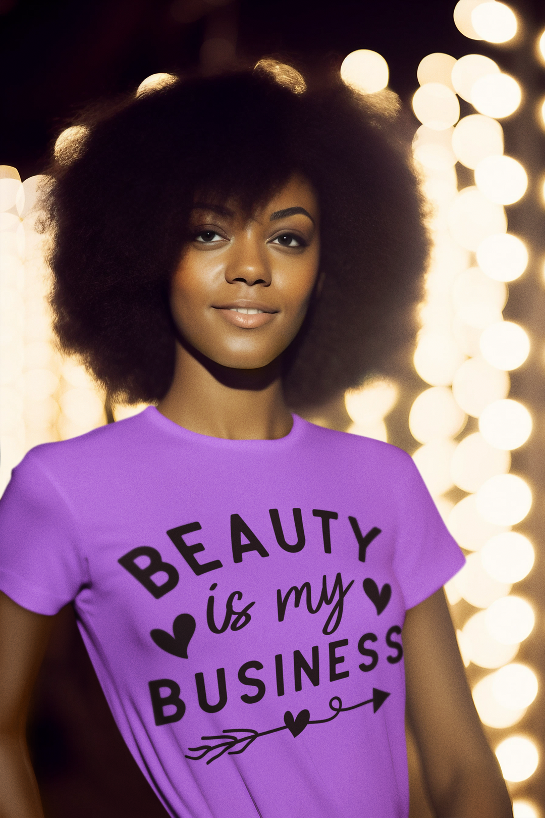 Beauty Is My Business Graphic T-Shirt – Playful Confidence Statement Tee