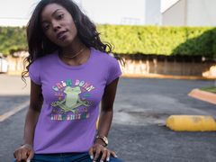Calm Down and Let That Go Tee – Chill Frog Meditation Vibes