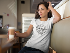 Fueled by Coffee and True Crime T-Shirt – Funny Graphic Tee for Coffee & Crime Lovers