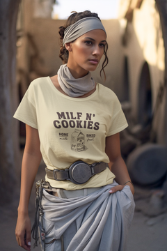 Bold MILF & Cookies T-Shirt – Perfect for Moms with Humor