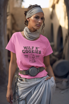 Bold MILF & Cookies T-Shirt – Perfect for Moms with Humor