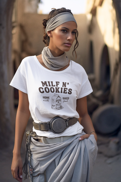 Bold MILF & Cookies T-Shirt – Perfect for Moms with Humor
