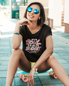 My Soul Is on a Budget T-Shirt – Funny No Drama, Positive Vibes Graphic Tee