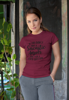 Sarcastic Answer Graphic Tee - For Witty Comebacks
