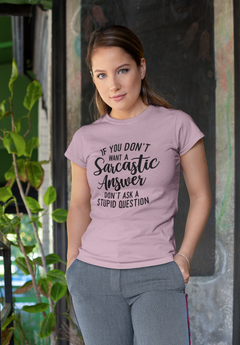 Sarcastic Answer Graphic Tee - For Witty Comebacks