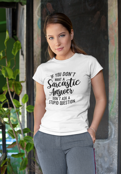Sarcastic Answer Graphic Tee - For Witty Comebacks