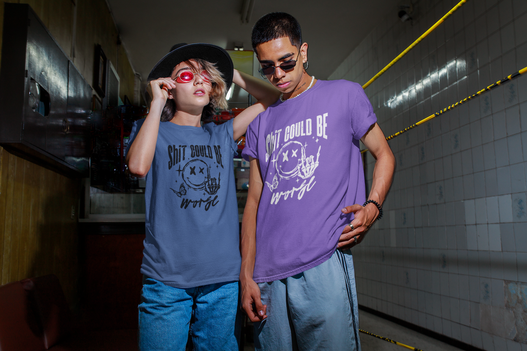Sh*t Could Be Worse T-Shirt – Edgy Grunge Aesthetic Graphic Tee