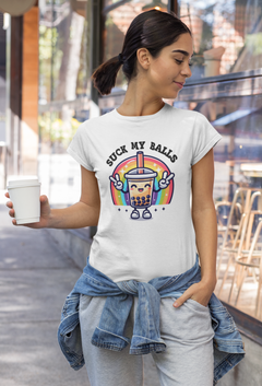 Suck My Balls Tee – Edgy Graphic Shirt for a Bold Look