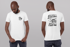 Just Because It’s a Bad Idea Graphic Tee – Funny Skull Quote T-Shirt