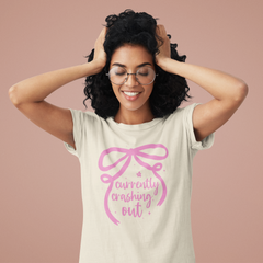 Currently Crashing Out Graphic Tee – Funny Relatable Quote T-Shirt
