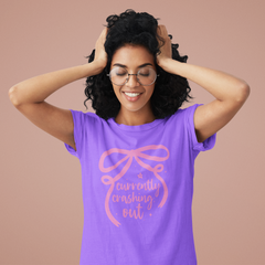 Currently Crashing Out Graphic Tee – Funny Relatable Quote T-Shirt