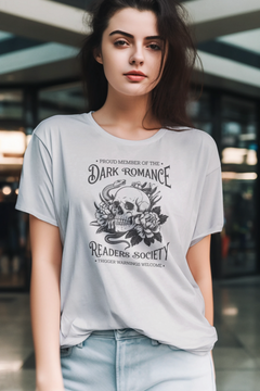 Dark Romance Readers Society Graphic Tee – Gothic Book Lover T-Shirt