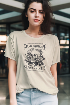 Dark Romance Readers Society Graphic Tee – Gothic Book Lover T-Shirt