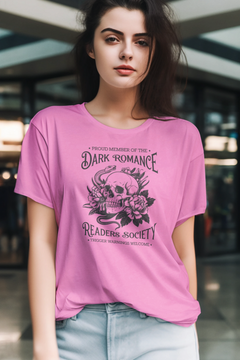 Dark Romance Readers Society Graphic Tee – Gothic Book Lover T-Shirt