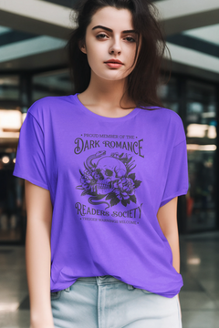 Dark Romance Readers Society Graphic Tee – Gothic Book Lover T-Shirt