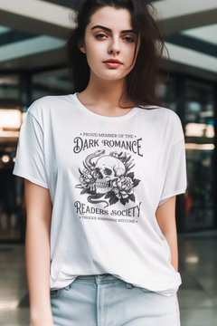Dark Romance Readers Society Graphic Tee – Gothic Book Lover T-Shirt