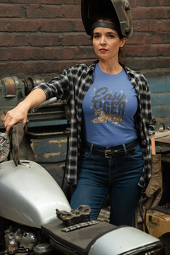 Easy Tiger Graphic T-Shirt – Vintage Tiger Strength & Calm Confidence Tee