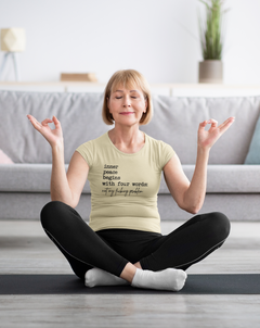 Inner Peace Graphic T-Shirt – Funny Yoga & Sarcastic Mindfulness Tee