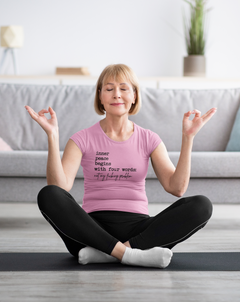 Inner Peace Graphic T-Shirt – Funny Yoga & Sarcastic Mindfulness Tee