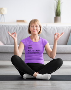 Inner Peace Graphic T-Shirt – Funny Yoga & Sarcastic Mindfulness Tee