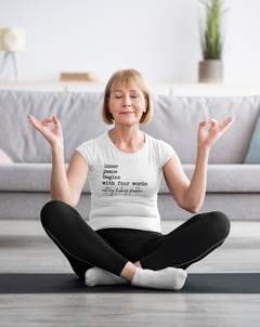 Inner Peace Graphic T-Shirt – Funny Yoga & Sarcastic Mindfulness Tee